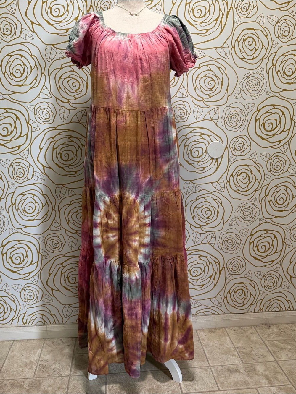 Young Fabulous & Broke Sunny Tie Dye Wash Maxi Dress